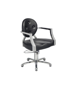 Sillon Ania Negro Pie Cuadrado Bomba Hidraulica Freno
