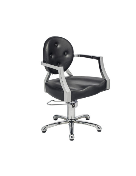 Sillon Ania Negro Pie Cuadrado Bomba Hidraulica Freno