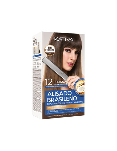 Pack Alisado Brasileño Cabello Oscuro Kativa