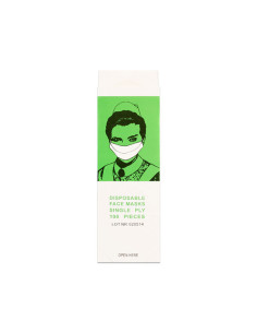 Mascarilla Desechable De Papel Caja 100Uni