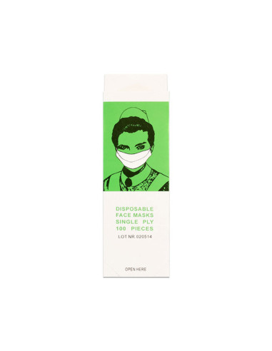 Mascarilla Desechable De Papel Caja 100Uni